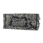 Dior Tote Bag Book Large Cotton Navy Toile de Jouy Reverse Embroidery — view 3