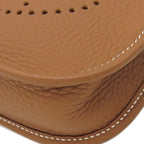 Hermes Shoulder Bag Evelyne TPM 16 Long Amazon Taurillon Clemence Gold Silver — view 4