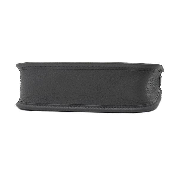 Hermes Shoulder Bag Evelyne TPM 16 Long Taurillon Clemence Black Silver — view 3