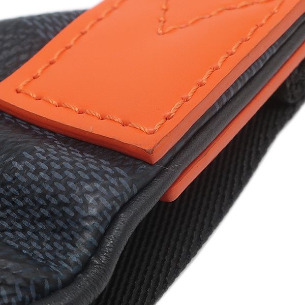 Louis Vuitton Waist Bag Discovery Leather Damier Cobalt Canvas Silver Orange — view 7