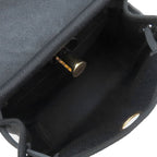 Hermes Shoulder Bag Herbag Zip 20 Mini Canvas Toile Hunter Black Gold — view 6