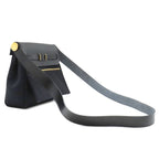 Hermes Shoulder Bag Herbag Zip 20 Mini Canvas Toile Hunter Black Gold — view 2