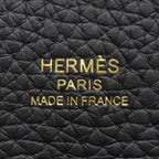 Hermes Shoulder Bag Evelyne 3 23 Taurillon Clemence Black Gold — view 7
