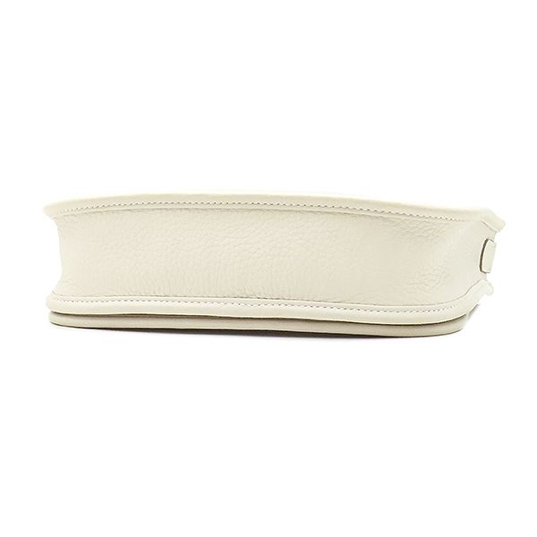 Hermes Shoulder Bag Evelyne 3 23 Taurillon Clemence Craie Silver Off White — view 3
