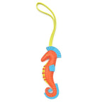 Hermes Bag Charm Ipo Agneau Milo Orange Poppy Blue Aztik Lime Seahorse — view 2
