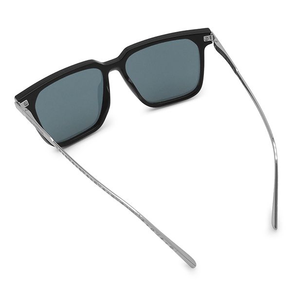 Louis Vuitton Sunglasses LV Rise Square 56 15 Acetate Metal Black Silver LV — view 2