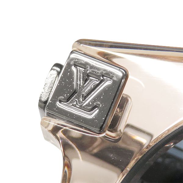 Louis Vuitton Sunglasses LV Rise Round 53 22 Acetate Metal Clear Pink Silver LV — view 4