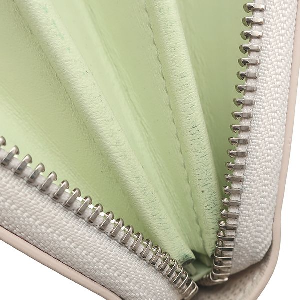 Louis Vuitton Wallet Zippy Leather Mahina Reverse Quartz Silver Zip Around — view 8