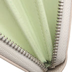 Louis Vuitton Wallet Zippy Leather Mahina Reverse Quartz Silver Zip Around — view 8