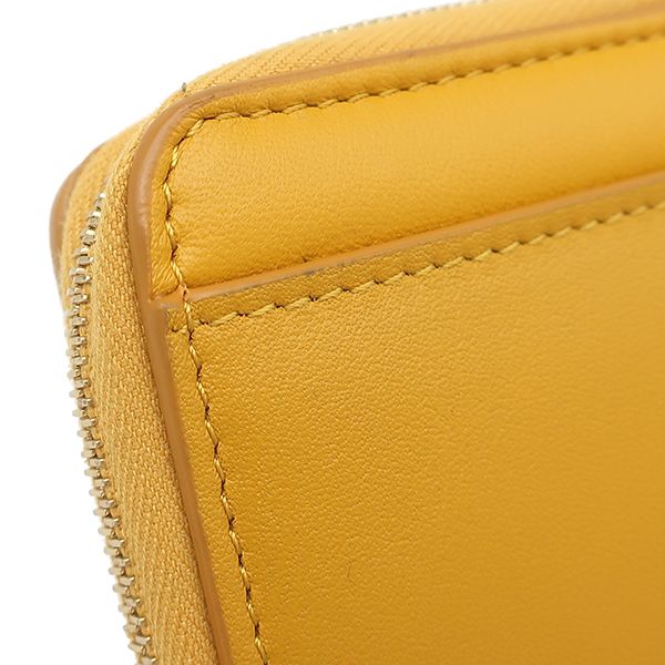 Fendi Bifold Wallet FF Cube Leather Yellow Gold Compact — view 6