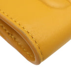 Fendi Bifold Wallet FF Cube Leather Yellow Gold Compact — view 4