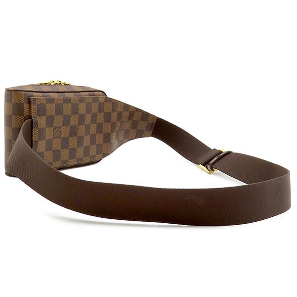 Louis Vuitton Belt Bag Damier Geronimos Canvas Ebene Gold Vintage Shape — view 2