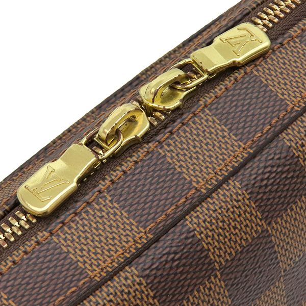 Louis Vuitton Belt Bag Damier Geronimos Canvas Ebene Gold Vintage Shape — view 6