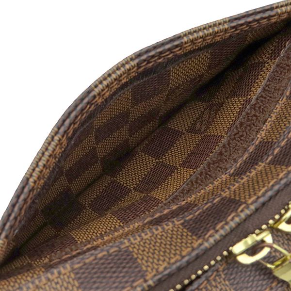 Louis Vuitton Belt Bag Damier Geronimos Canvas Ebene Gold Vintage Shape — view 7