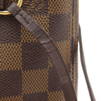 Louis Vuitton Tote Bag Neverfull PM Damier Canvas Ebene Gold Brown — view 5