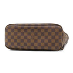 Louis Vuitton Tote Bag Neverfull PM Damier Canvas Ebene Gold Brown — view 3