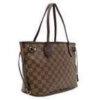 Louis Vuitton Tote Bag Neverfull PM Damier Canvas Ebene Gold Brown — view 2