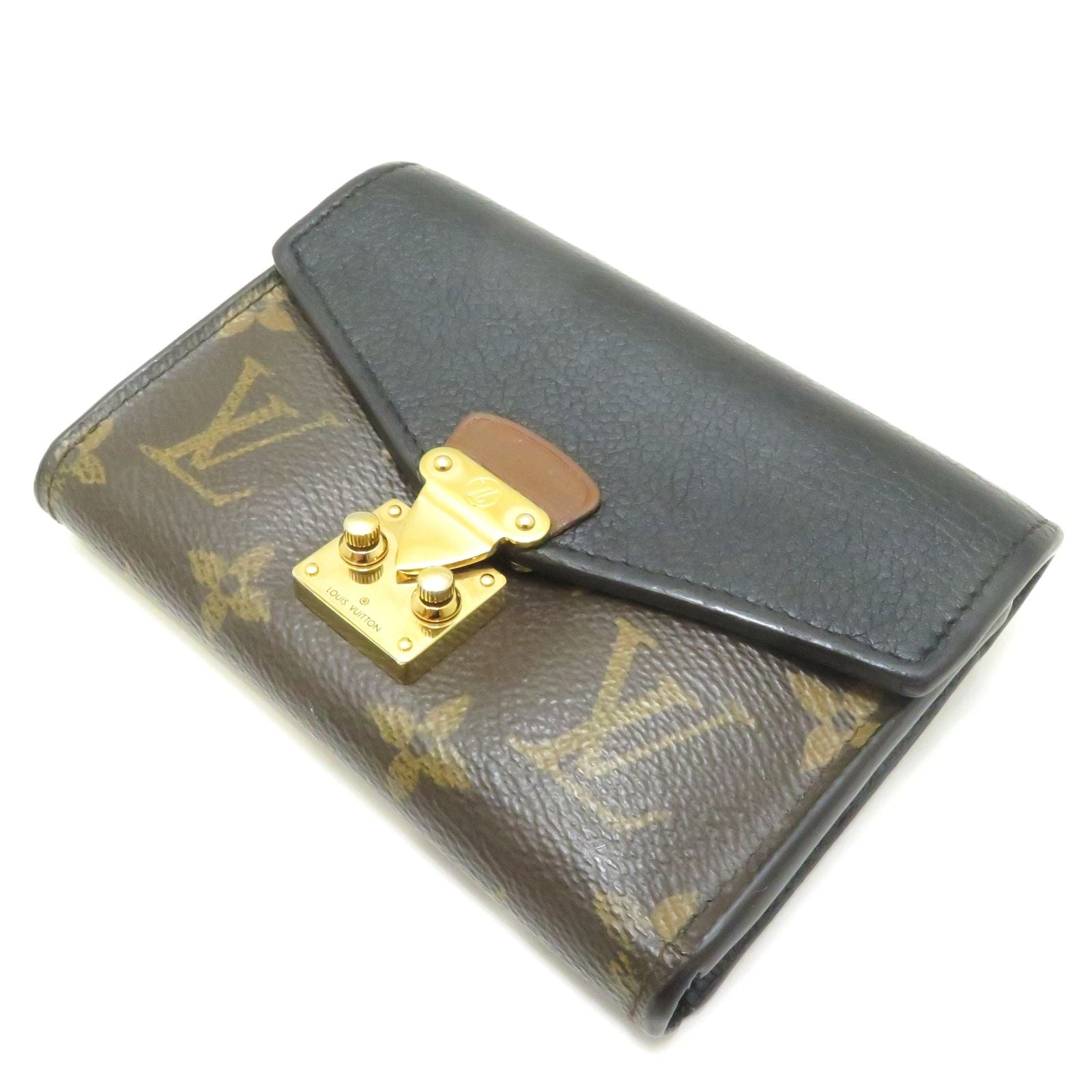 Louis Vuitton Portefeuille Pallas Compact Monogram Noir Wallet — view 3