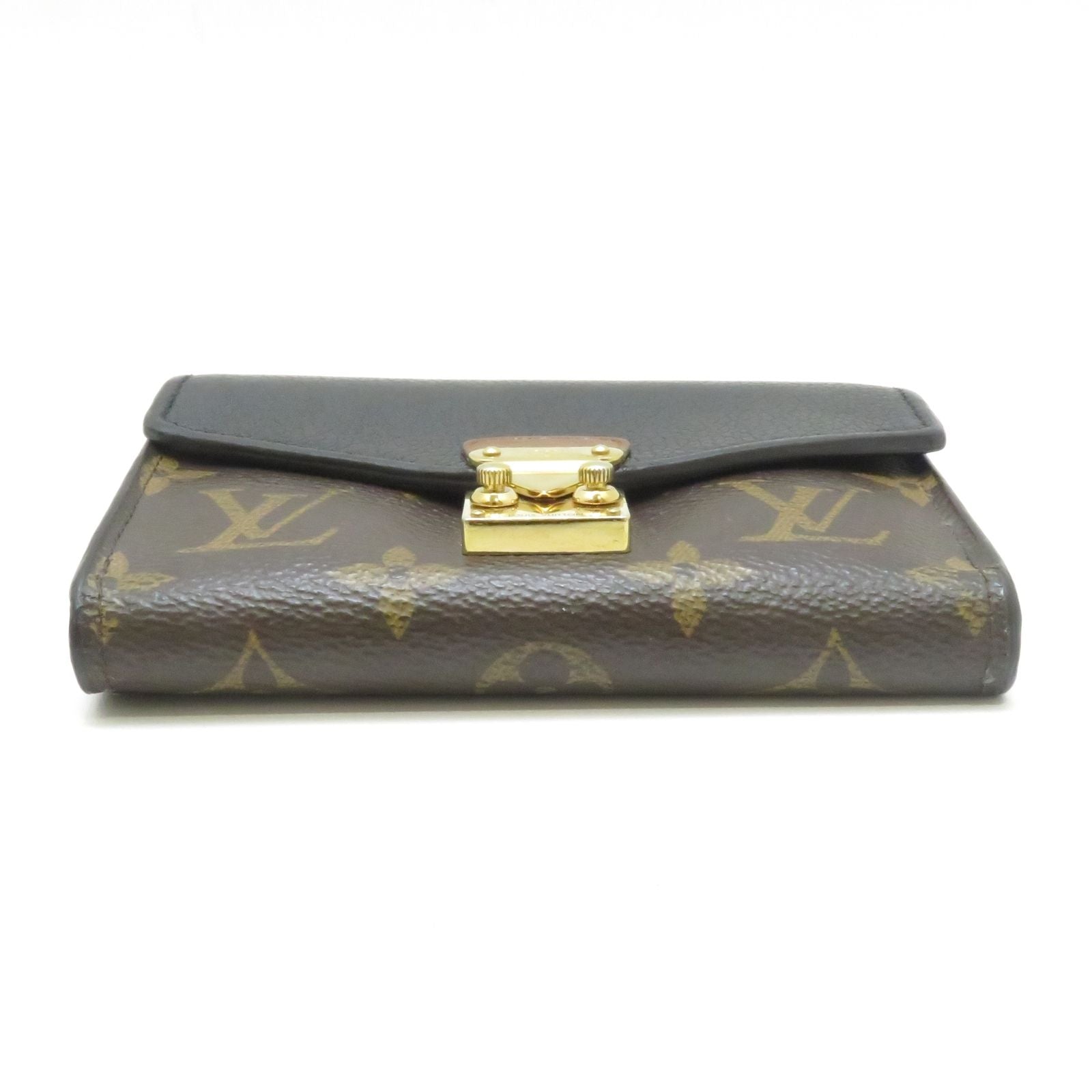 Louis Vuitton Portefeuille Pallas Compact Monogram Noir Wallet — view 4