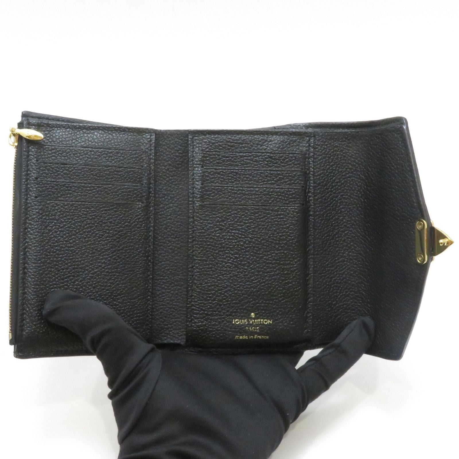 Louis Vuitton Portefeuille Pallas Compact Monogram Noir Wallet — view 5