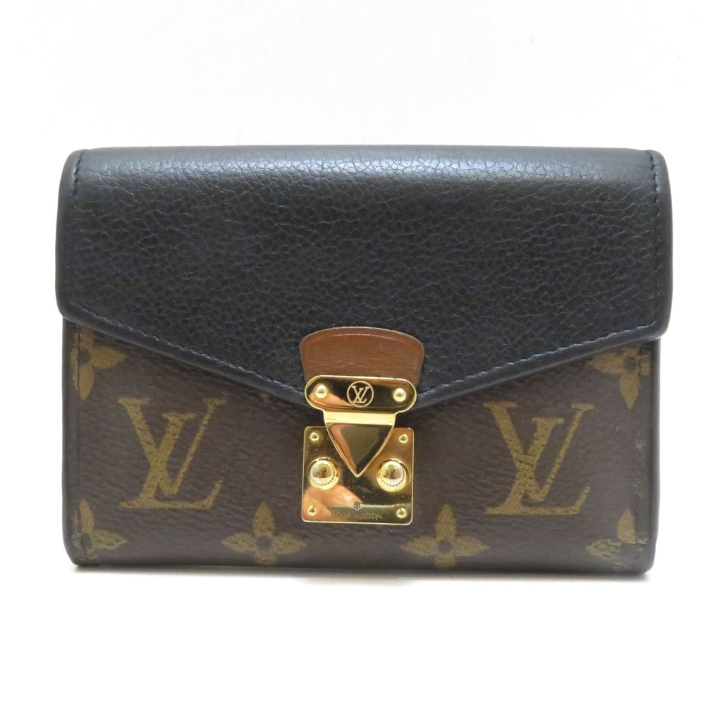 Louis Vuitton Portefeuille Pallas Compact Monogram Noir Wallet