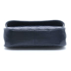 Chanel Quilted Half Moon Double Flap Chain Shoulder Navy Bag Lambskin — view 3