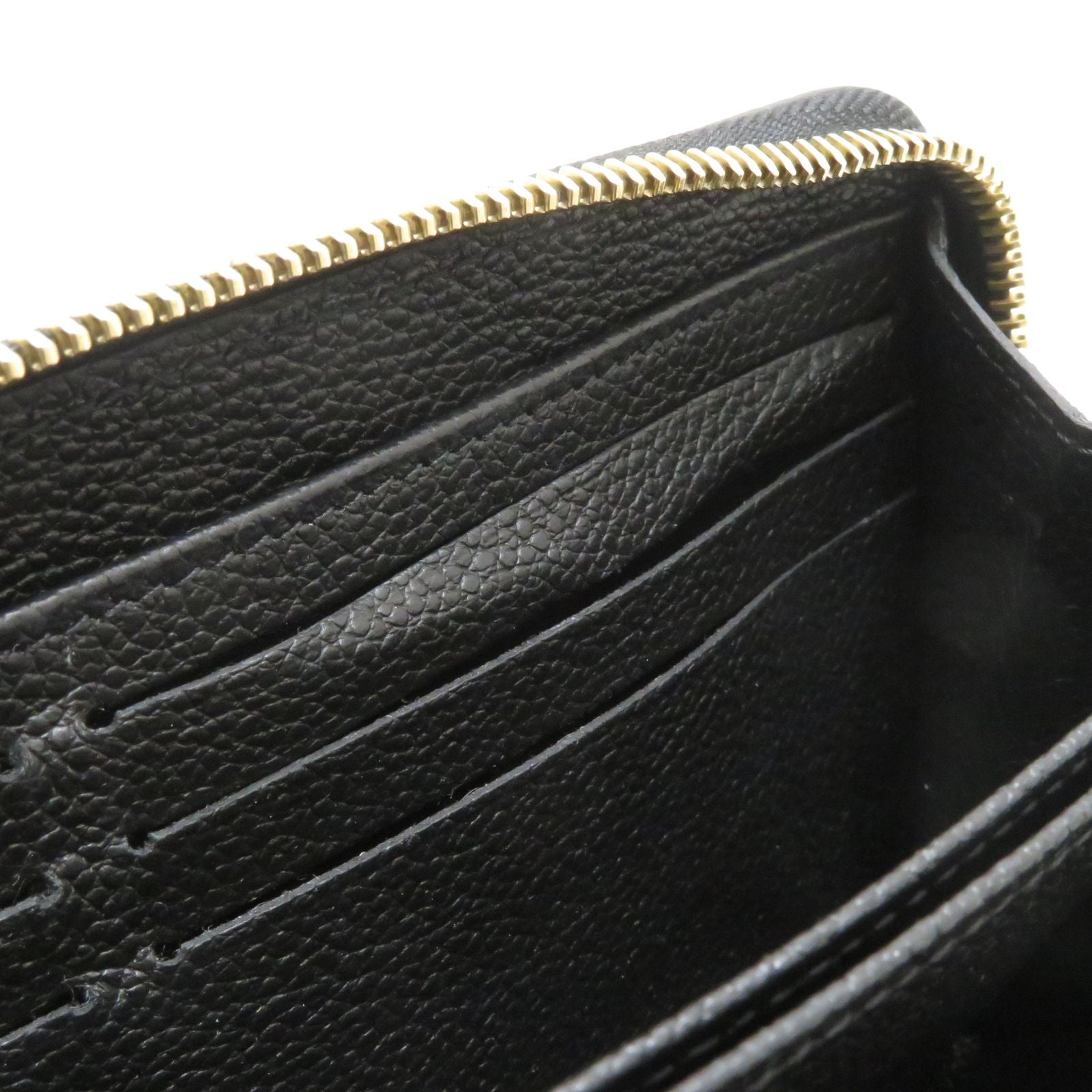 Louis Vuitton Zippy Wallet Monogram Empreinte Noir — view 6