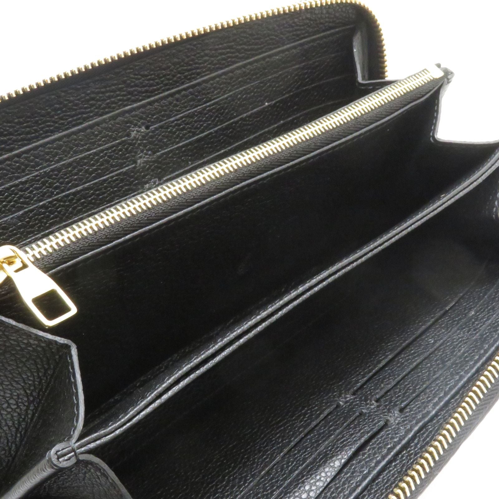 Louis Vuitton Zippy Wallet Monogram Empreinte Noir — view 5