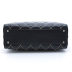 Chanel Wild Stitch Handbag Black Leather — view 3