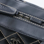 Chanel Wild Stitch Handbag Black Leather — view 6