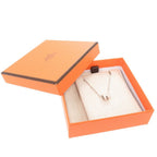 Hermes Pop H Mini Pink Silver Necklace — view 2