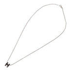 Hermes Pop H Mini Black Silver Necklace — view 2