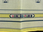 Hermes Sangre en Finesse Cotton 100% Handkerchief Pocket Square White — view 4