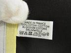 Hermes Sangre en Finesse Cotton 100% Handkerchief Pocket Square White — view 6