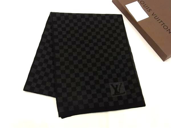 Louis Vuitton Damier Graphite Echarpe Petit Scarf Black