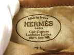 Hermes Leather Gloves Cold 7.5 Brown — view 3