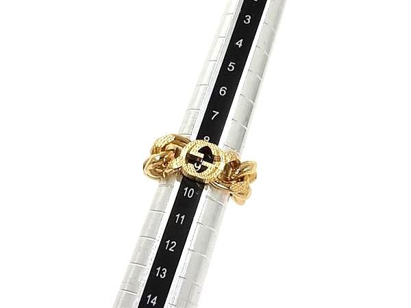Gucci Interlocking G XS Gold Ring — view 3