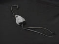Loewe Anagram Leather Baby Penguin Key Holder Bag Charm Black Gray