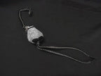 Loewe Anagram Leather Baby Penguin Key Holder Bag Charm Black Gray
