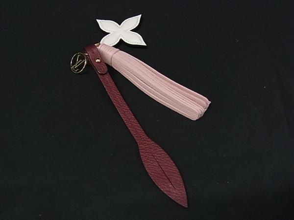 Louis Vuitton Bijou Sac Tassel Charm Key Holder Pink White