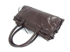 Prada Bonnie Leather 2-Way Handbag Shoulder Crossbody Brown Gold — view 3