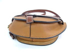 Loewe Gate Anagram Leather Crossbody Shoulder Bag Pochette Brown — view 4