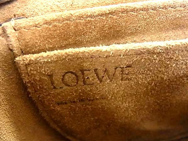 Loewe Gate Anagram Leather Crossbody Shoulder Bag Pochette Brown — view 6