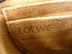 Loewe Gate Anagram Leather Crossbody Shoulder Bag Pochette Brown — view 6