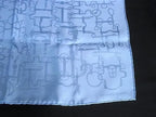 Hermes Collection Equestre Carre 45 Petit Gavroche Silk Pocket Square Light Blue — view 3