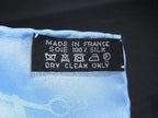 Hermes Collection Equestre Carre 45 Petit Gavroche Silk Pocket Square Light Blue — view 4