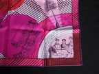 Hermes Game of Omnibus and White Ladies Carre 40 Gavroche Silk Scarf — view 3