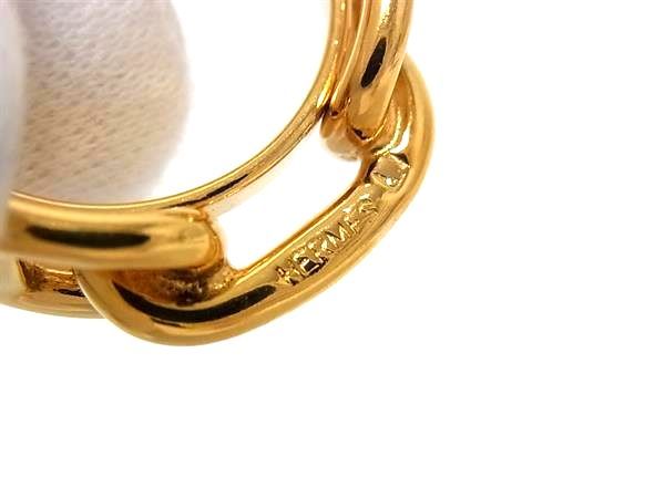 Hermes Chaine D'ancre Lucade Legato Scarf Ring Closure Gold — view 3