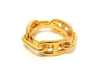 Hermes Chaine D'ancre Lucade Legato Scarf Ring Closure Gold