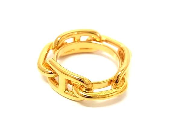 Hermes Chaine D'ancre Lucade Legato Scarf Ring Closure Gold — view 2